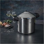 Kuhn Rikon Duromatic INOX Dual handle Stovetop Pressure Cooker, 7.4-Quart