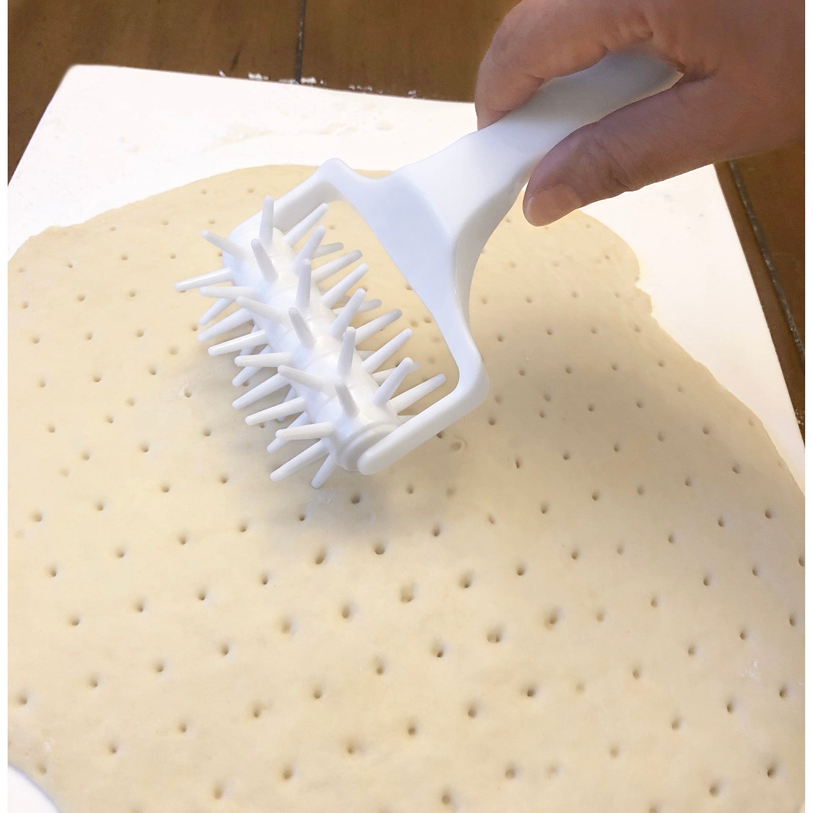 Norpro Dough Docker for Pastry or Pizza Dough, White