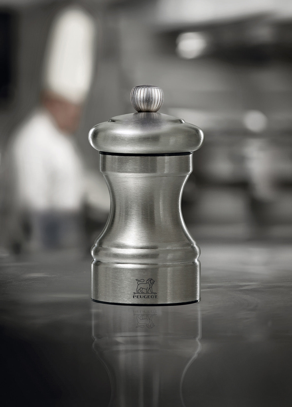 Peugeot Bistro Pepper Mill, 4-Inch, Stainless Steel