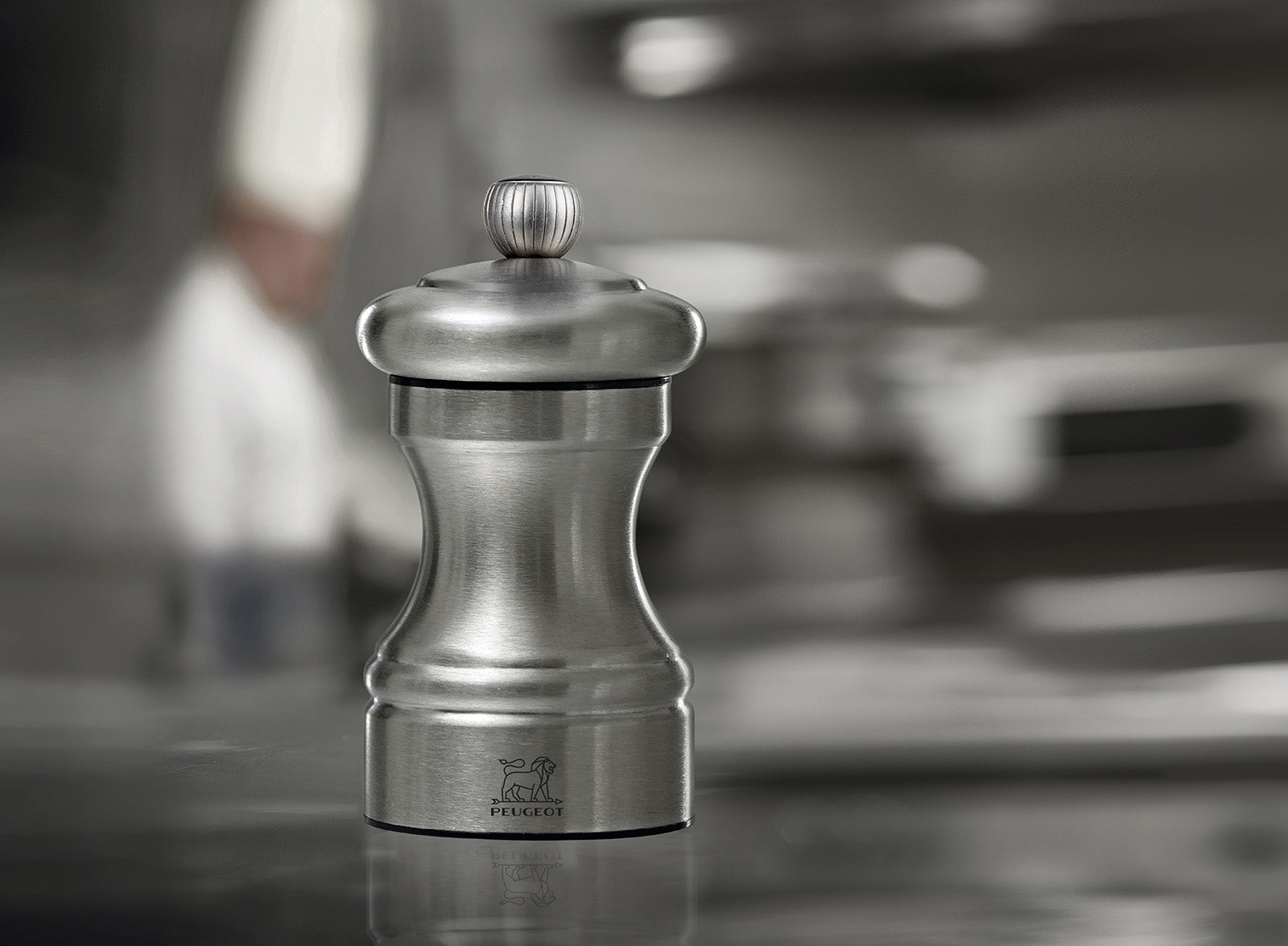 Peugeot Bistro Pepper Mill, 4-Inch, Stainless Steel