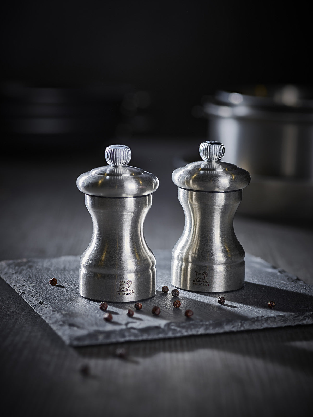 Peugeot Bistro Pepper Mill, 4-Inch, Stainless Steel