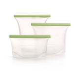 Lekue Silicone Reusable Bags, Airtight for Sous Vide Cooking & Storage, Set of 3
