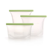 Lekue Silicone Reusable Bags, Airtight for Sous Vide Cooking & Storage, Set of 3