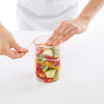 Lekue Reusable Flexible Strech Top Lid, Platinum Silicone, 4.5", 6", & 8" Set/3