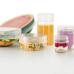 Lekue Reusable Flexible Strech Top Lid, Platinum Silicone, 10.2"