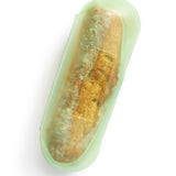 Lekue Reusable Sandwich & Baguette Case, Platinum Silicone, Air Tight, Sandwich