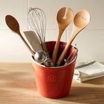 Emile Henry Utensil Pot, Burgundy
