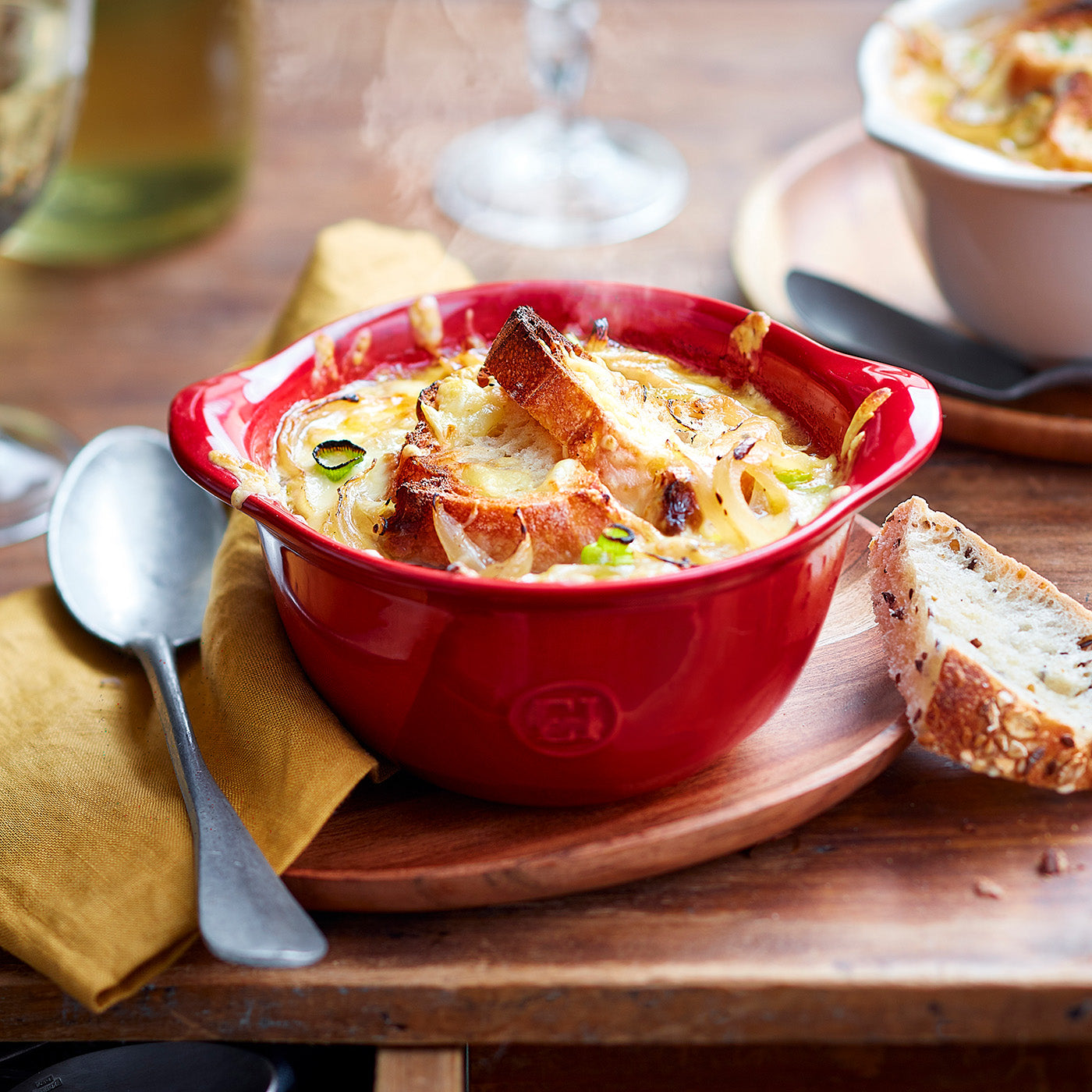 Emile Henry 0.6 Quart Ultimate Gratin Bowl, Burgundy