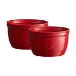 Emile Henry Made in France 5 oz Ramekin, Set of 2, 3.5" by 2", Burgundy