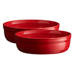 Emile Henry Made in France 8.5 oz Creme Brulee, Set of 2, 5" by 1.5"