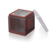 Microplane 3-in-1 Cube Grater with Fine, Ribbon, and Coarase Blades, Merlot