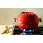 Emile Henry Bread & Potato Pot, Burgundy