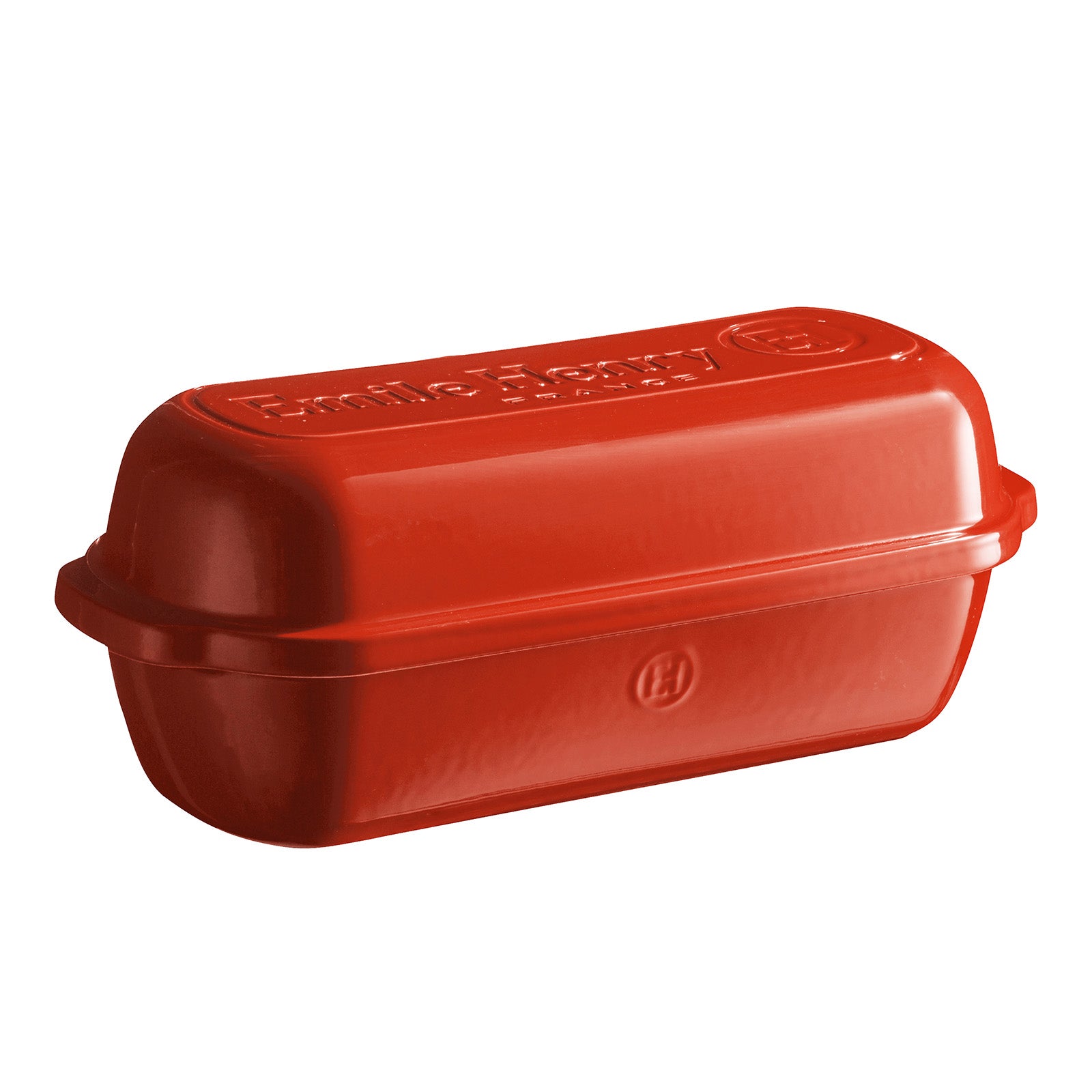 Emile Henry Italian Bread Loaf Baker, Burgundy