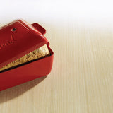 Emile Henry Bread Loaf Baker With Lid, Burgundy