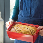 Emile Henry Bread Loaf Baker With Lid, Burgundy