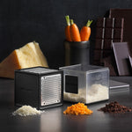 Microplane 3-in-1 Cube Grater with Fine, Ribbon, and Coarse Blades, Green