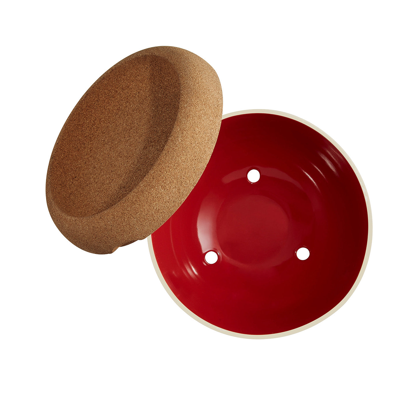 Emile Henry Deep Food Storage Bowl, 10.6-Inch, Burgundy
