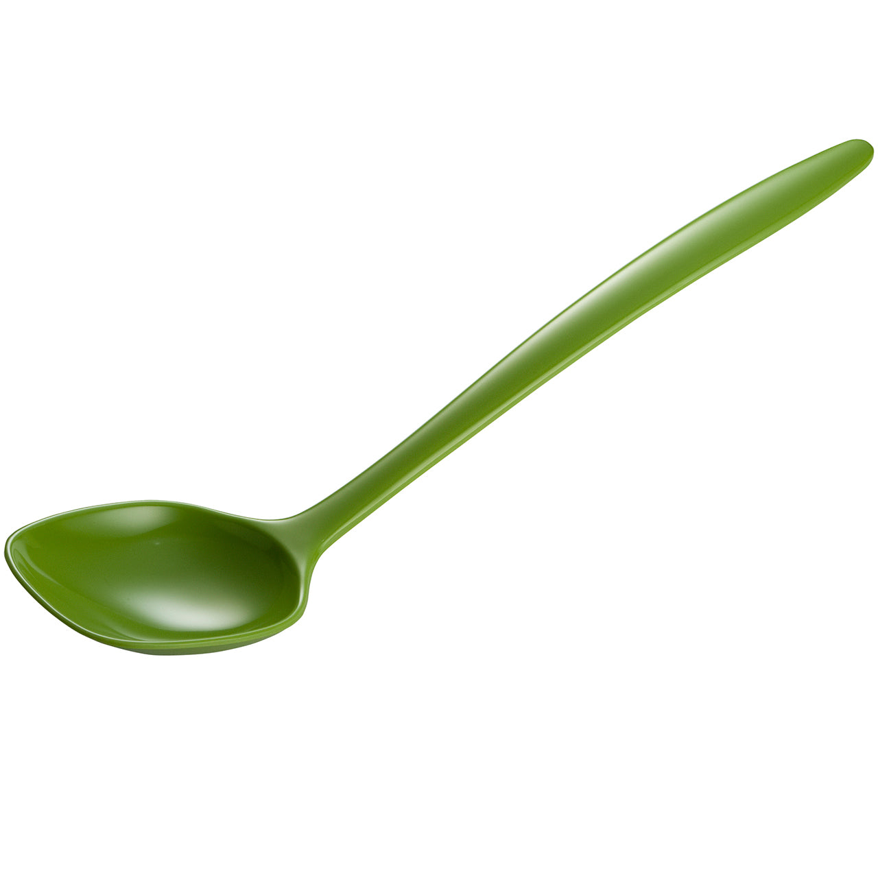 Gourmac 12-Inch Round Melamine Spoon, Green