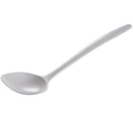Gourmac 12-Inch Round Melamine Spoon, White
