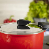 Kuhn Rikon Hotpan Stainless Steel Cooking Pot with Insulated Bowl, 2.1-Quart, Red