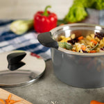 Kuhn Rikon Hotpan Stainless Steel Cooking Pot with Insulated Bowl, 1-Quart, Gray