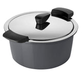 Kuhn Rikon Hotpan Stainless Steel Cooking Pot with Insulated Bowl, 3.2-Quart, Gray