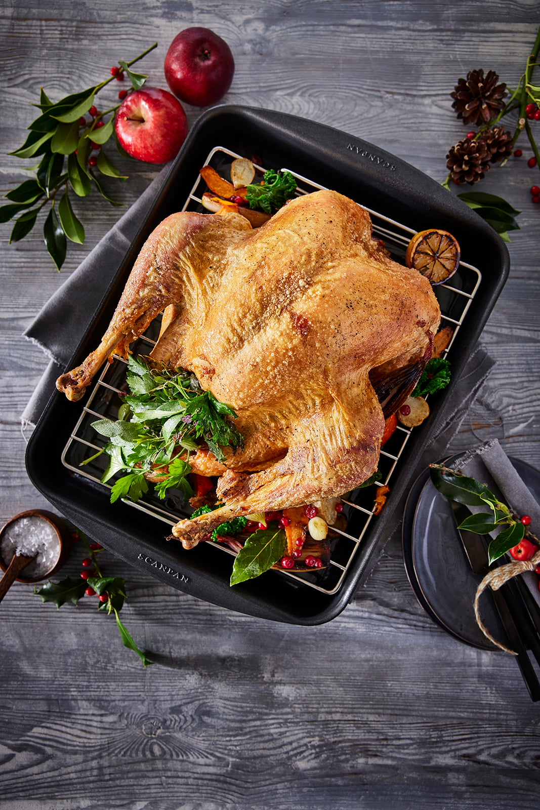 Scanpan Classic 15.25" x 10.5" Roasting Pan, 5.25 Qt.