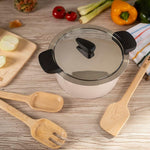 Kuhn Rikon Hotpan Stainless Steel Cooking Pot with Insulated Bowl, 1-Quart, Sand