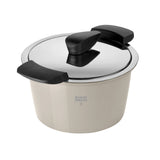 Kuhn Rikon Hotpan Stainless Steel Cooking Pot with Insulated Bowl, 1-Quart, Sand