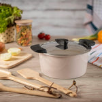 Kuhn Rikon Hotpan Stainless Steel Cooking Pot with Insulated Bowl, 2.1-Quart, Sand