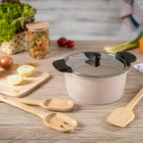 Kuhn Rikon Hotpan Stainless Steel Cooking Pot with Insulated Bowl, 5.3-Quart, Sand