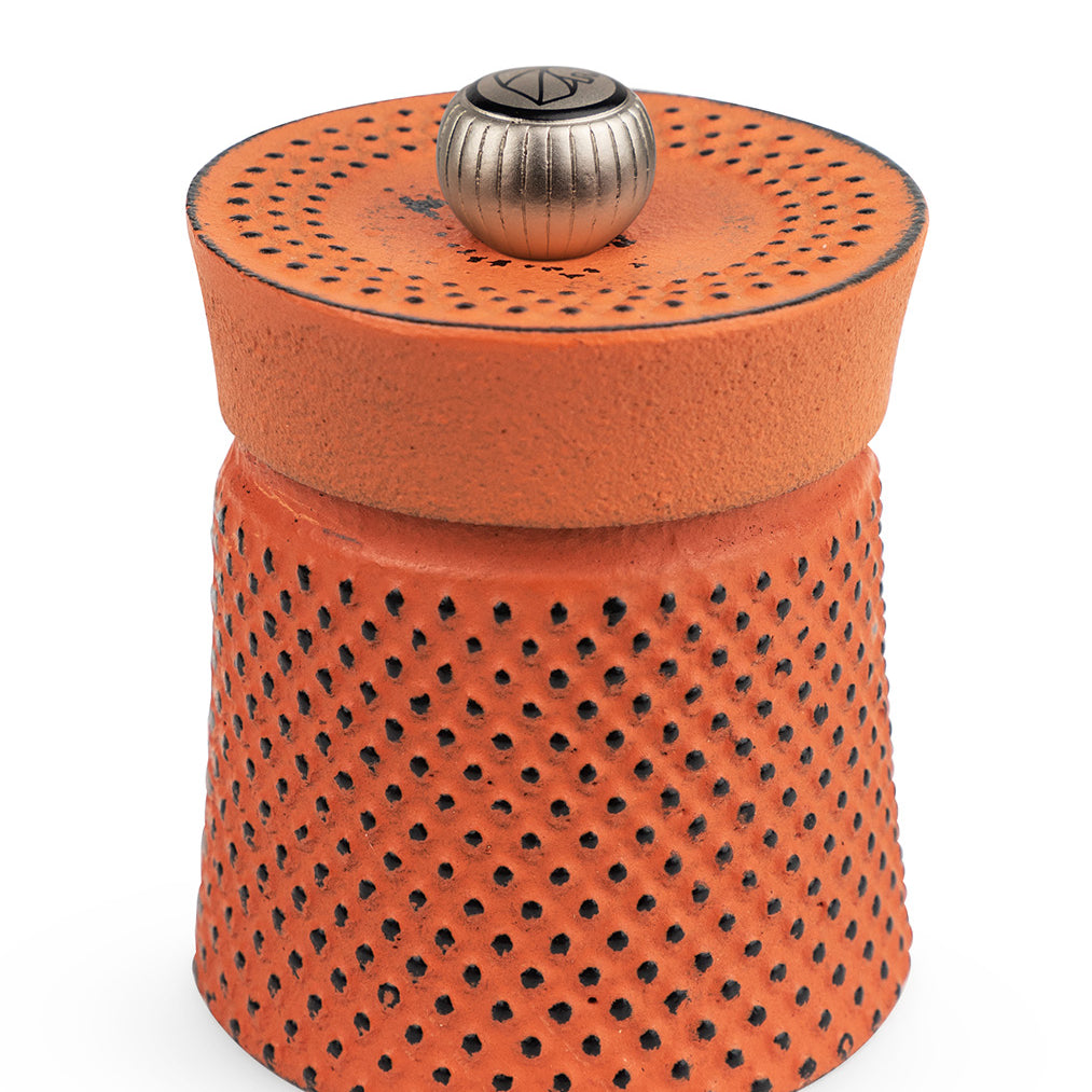 Peugeot Bali 3 Inch Cast Iron Pepper Mill, Orange