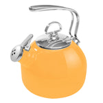 Chantal Classic Enamel-on-Steel Teakettle, 1.8 quart, Marigold