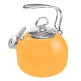 Chantal Classic Enamel-on-Steel Teakettle, 1.8 quart, Marigold