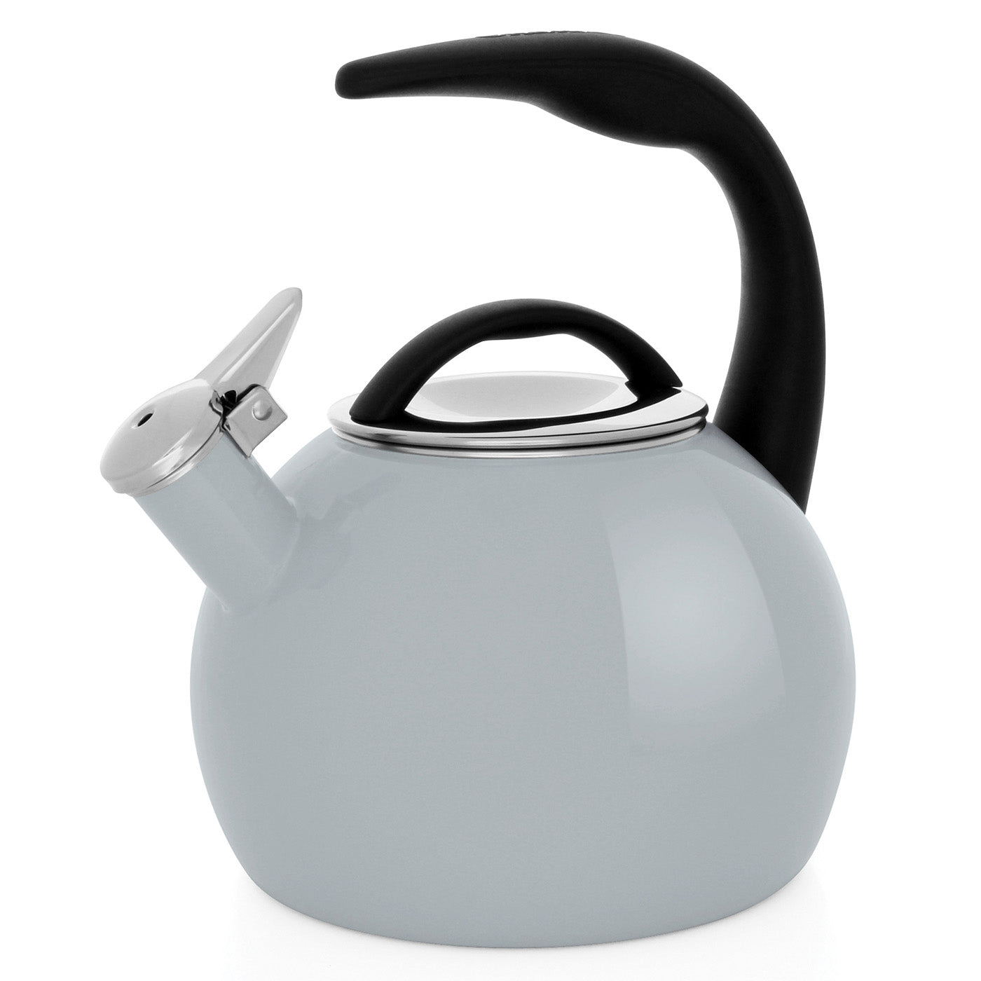 Chantal 2-Quart Enamel-on-Steel Anniversary Teakettle, Fog Gray