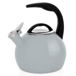 Chantal 2-Quart Enamel-on-Steel Anniversary Teakettle, Fog Gray