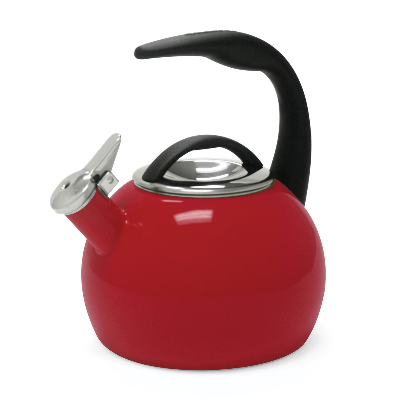 Chantal 2-Quart Enamel-on-Steel Anniversary Teakettle, Chili Red
