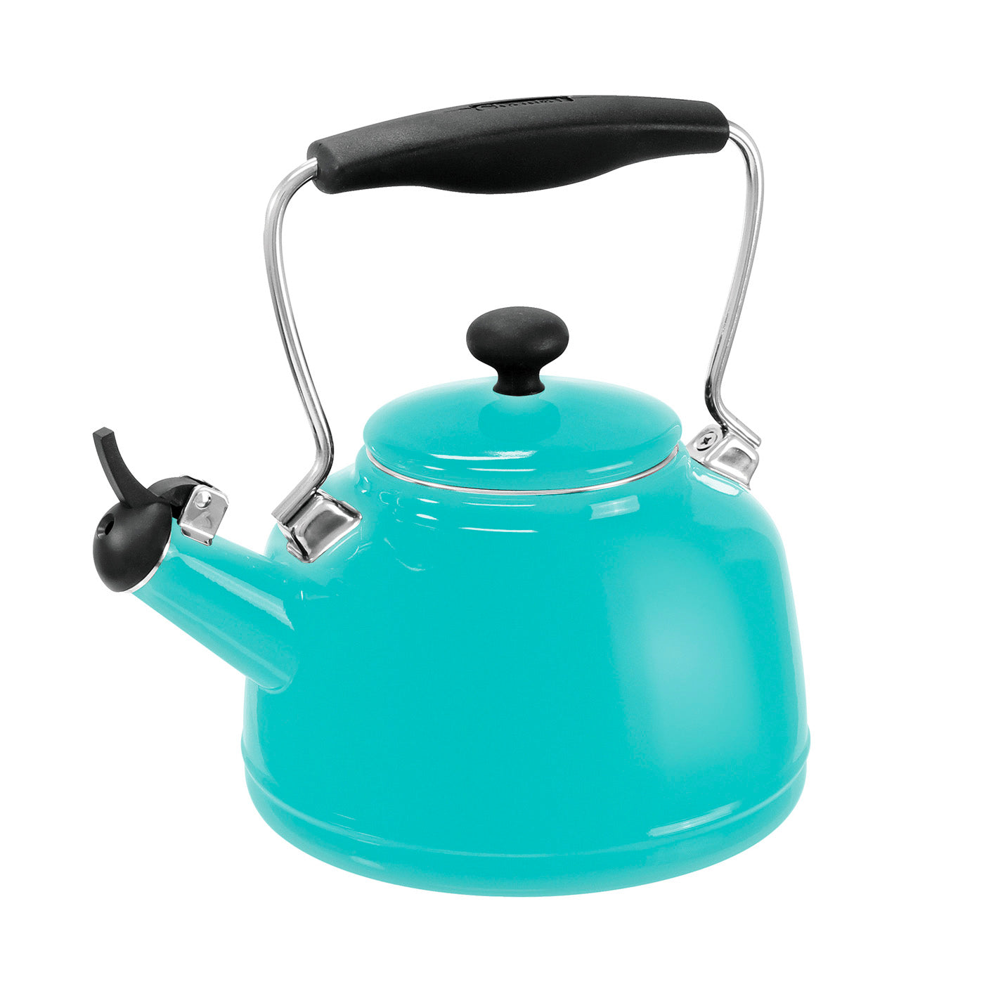 Chantal Vintage 1.7-Quart Enamel-on-Steel Teakettle, Turquoise