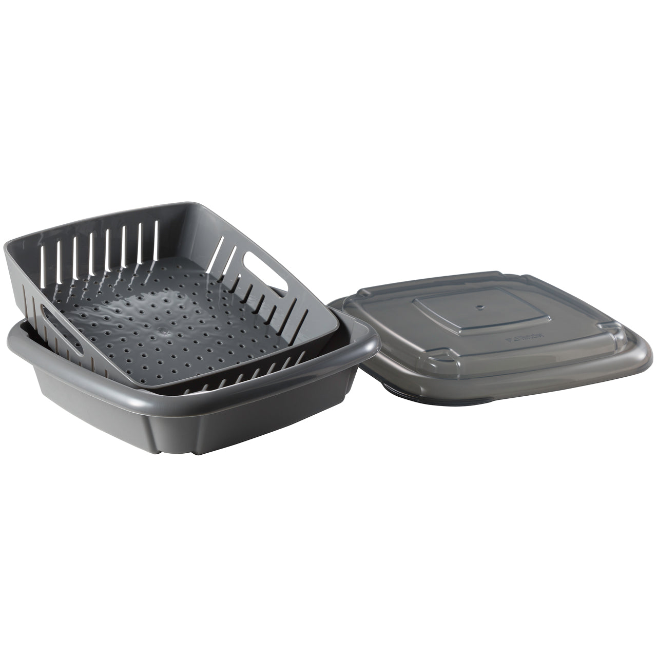 Hutzler Bitty Box Berry Keeper, 9-ounce, Gray