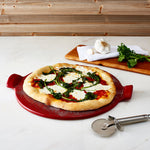 Emile Henry Made In France Flame Individual Pizza Stone, 10", Set of 2, Figue