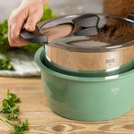 Kuhn Rikon Hotpan Stainless Steel Cooking Pot with Insulated Bowl, 5.3-Quart, Ocean