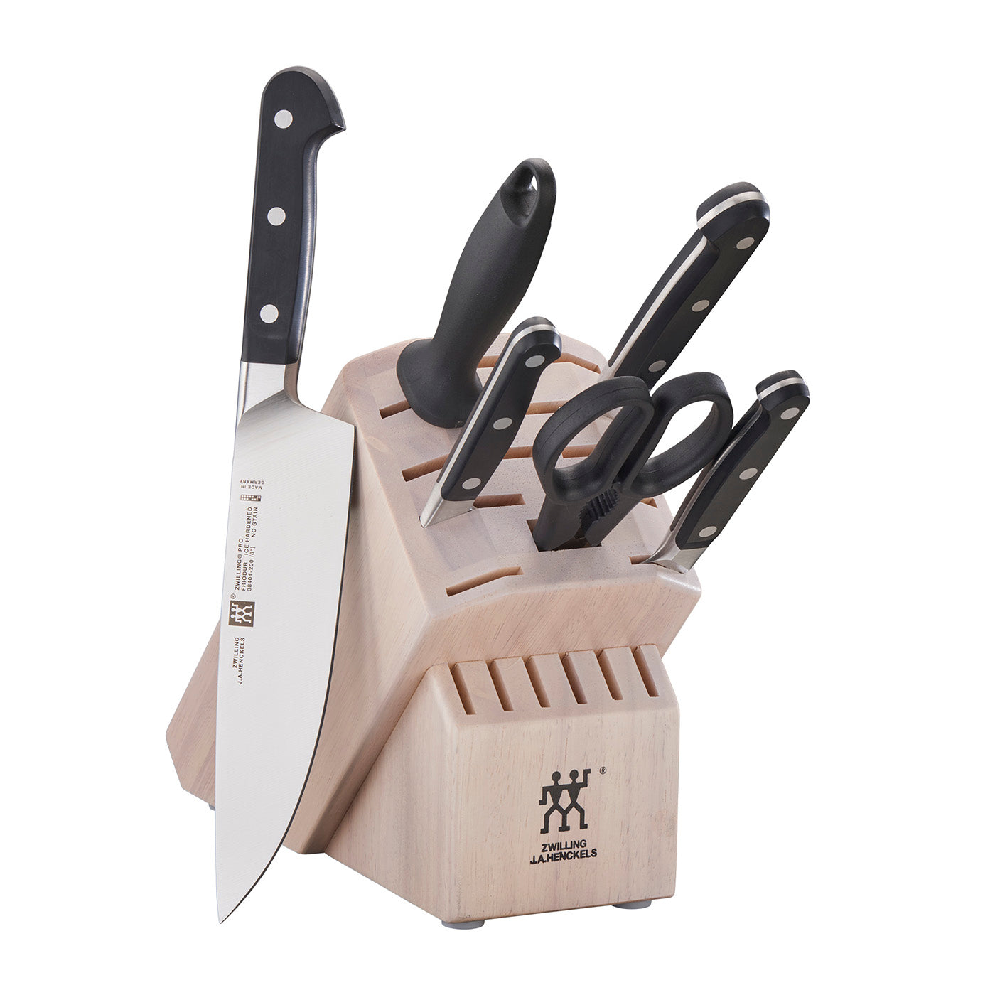 Zwilling Pro 7-pc Knife Block Set, White