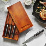 Zwilling J.A. Henckels Bob Kramer Stainless Damascus Collection 4-pc Steak Knife Set