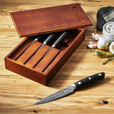 Zwilling J.A. Henckels Bob Kramer Stainless Damascus Collection 4-pc Steak Knife Set