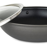 Viking Hard Anodized Nonstick 12-Inch Covered Chef's Pan with Lid, Black