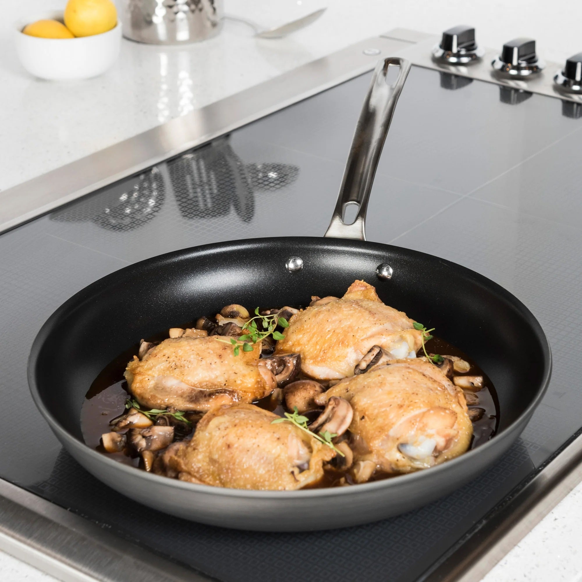 Viking Hard Anodized Nonstick 12-Inch Fry Pan, Black