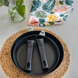 Scanpan Urban 2 Piece Nonstick Fry Pan with Detachable Handle, 9.5" and 11"