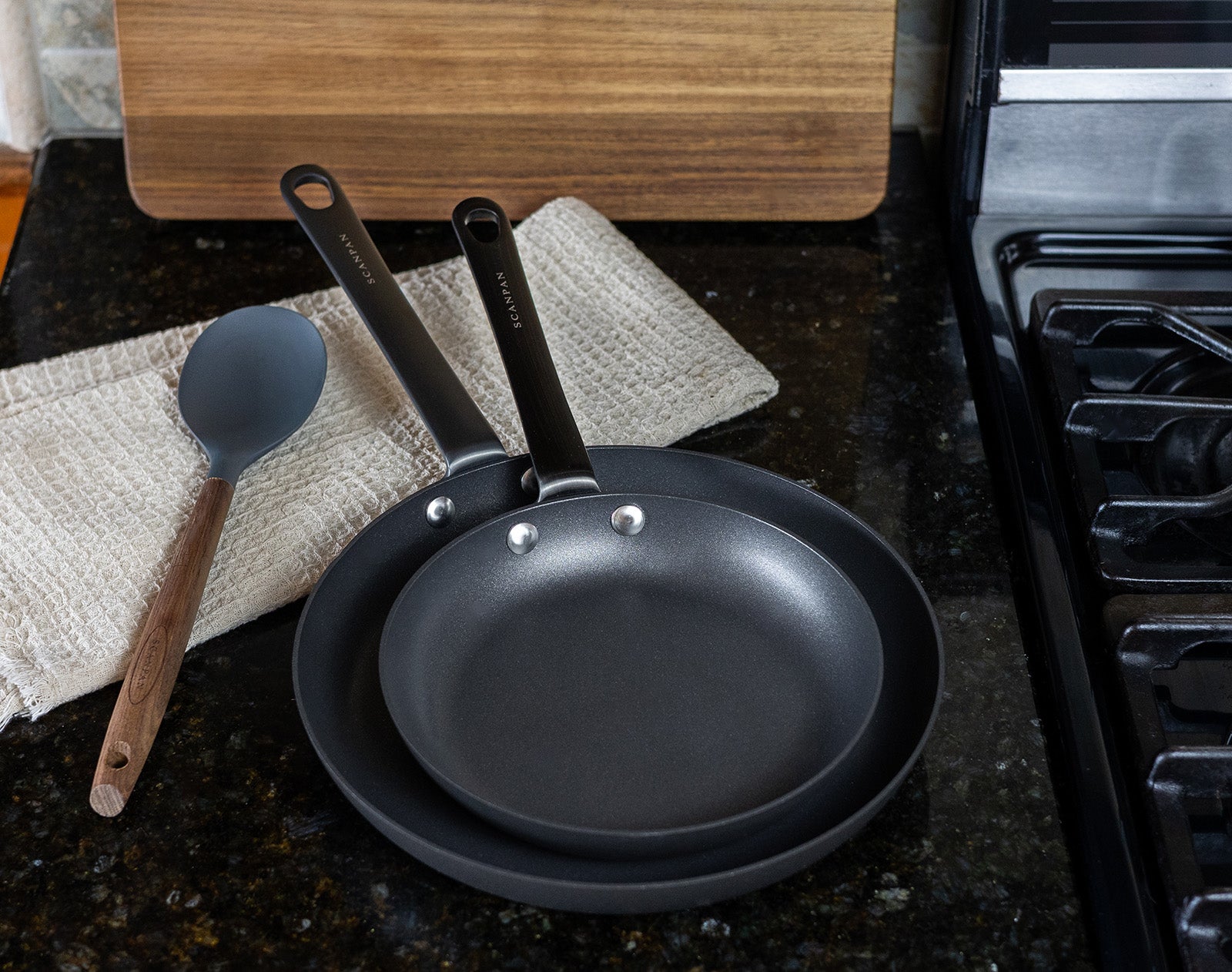 Scanpan Black Edition Nonstick 2 Piece Fry Pan Set, 8-Inch & 10-Inch