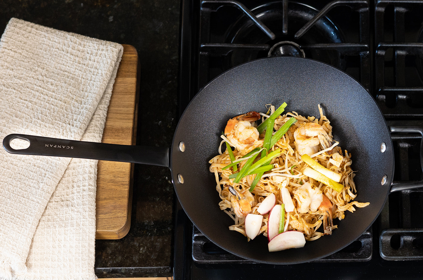 Scanpan Black Edition Nonstick Wok, 12-Inch
