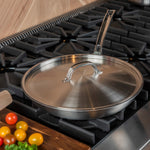 Viking Professional 5-Ply Stainless Steel 12-Inch Eterna Non-Stick Fry Pan w/Lid